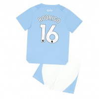 Dječji Nogometni Dres Manchester City Rodri Hernandez #16 Domaci 2023-24 Kratak Rukav (+ Kratke hlače)